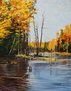 Autumn in BC  16 X 20 inch  Oil Painting