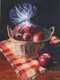 Basket of Apples  19x13 inch  Watercolor