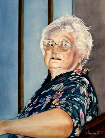 The Matriarch,  14 x 10.5 inch,  Watercolor