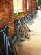 Tuscany Bikes  14.5x13 inch  Watercolor